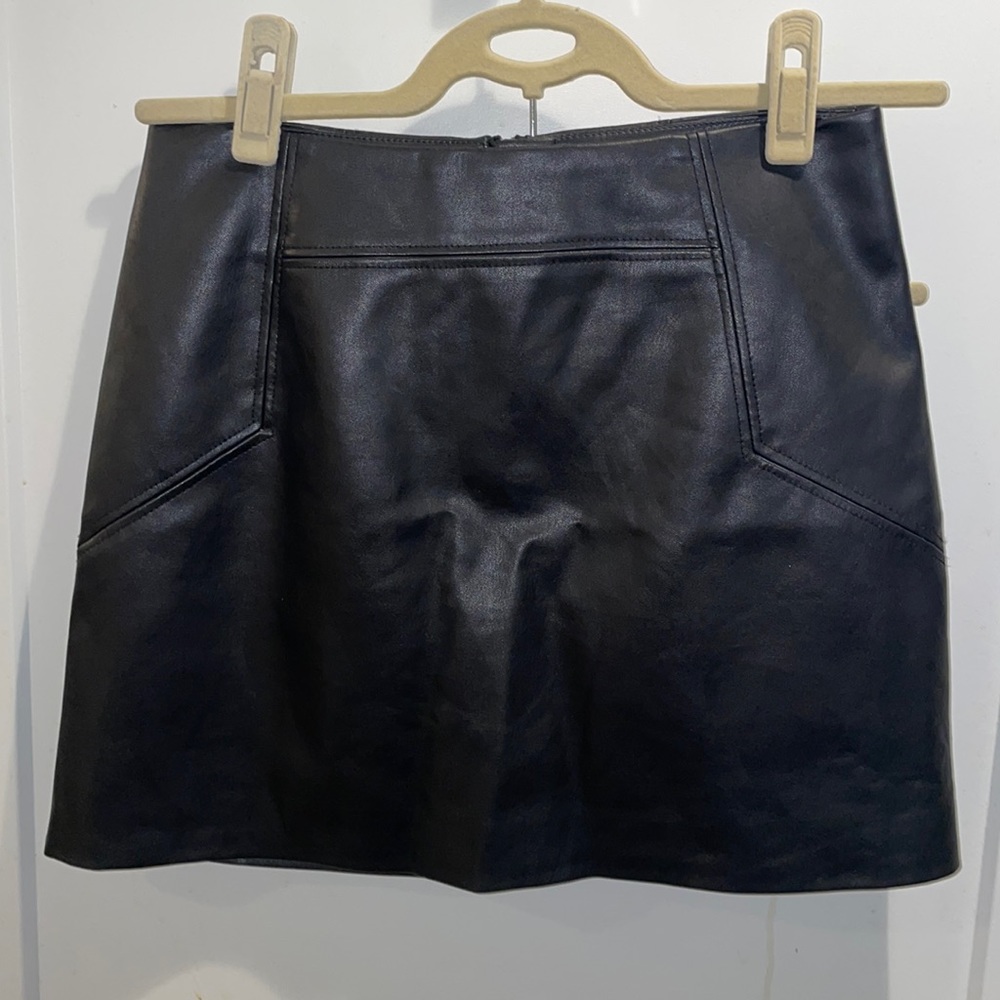 Faux Leather MiniSkirt Size M